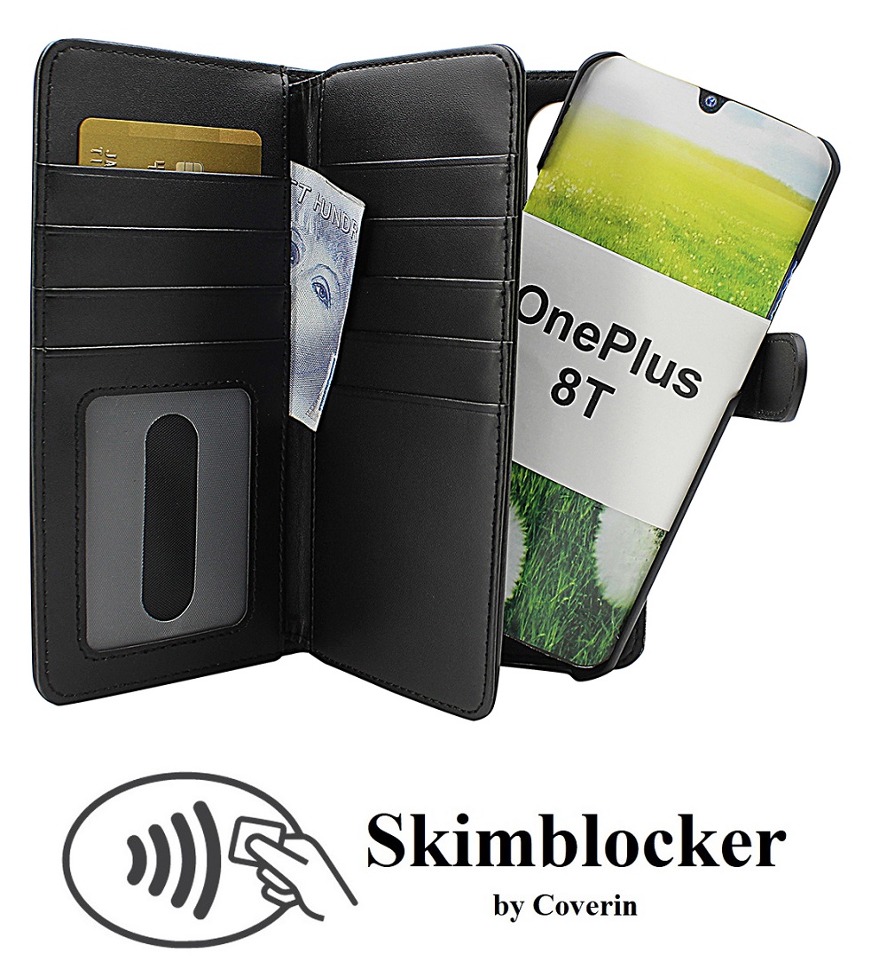 CoverIn Skimblocker XL Magnet Wallet OnePlus 8T