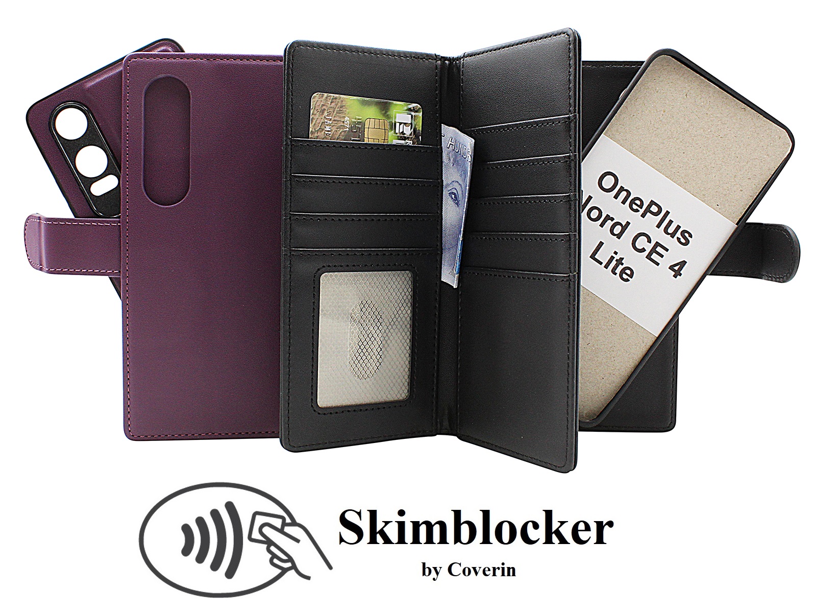 Skimblocker OnePlus Nord CE 4 Lite XL Magneetti Puhelimen Kuoret