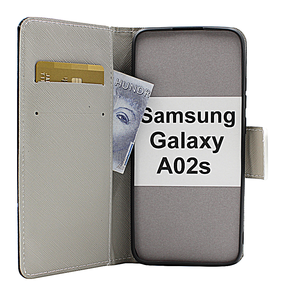 billigamobilskydd.se Kuviolompakko Samsung Galaxy A02s (A025G/DS)