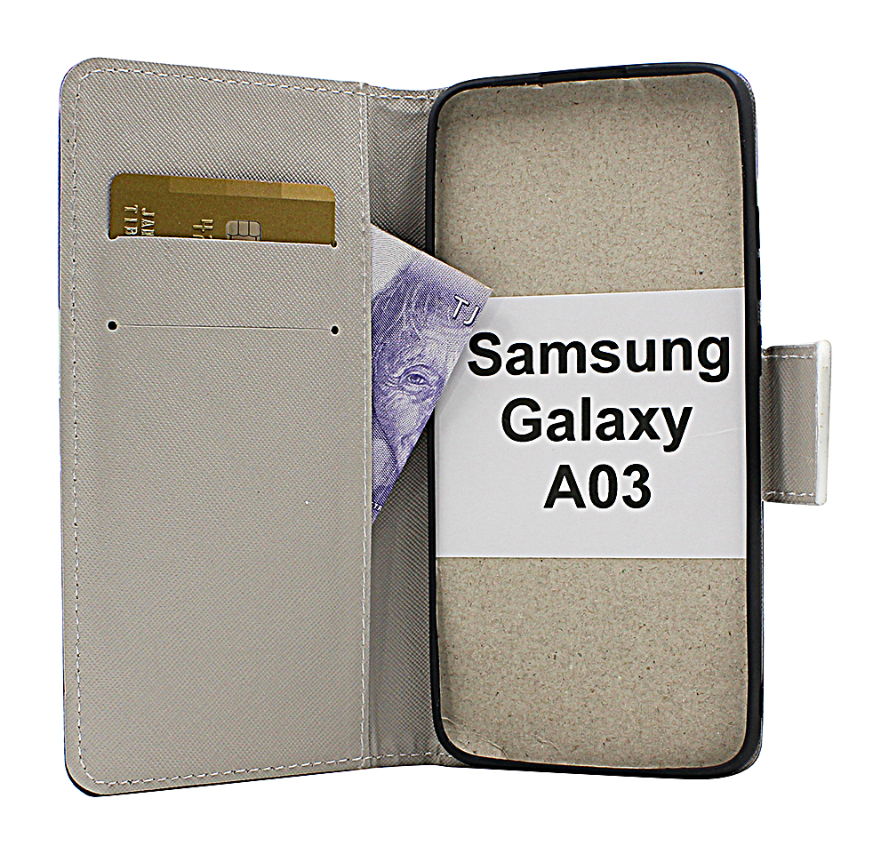 billigamobilskydd.se Kuviolompakko Samsung Galaxy A03 (A035G/DS)