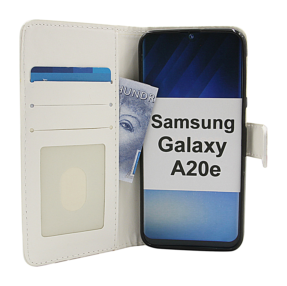 billigamobilskydd.se Kuviolompakko Samsung Galaxy A20e (A202F/DS)