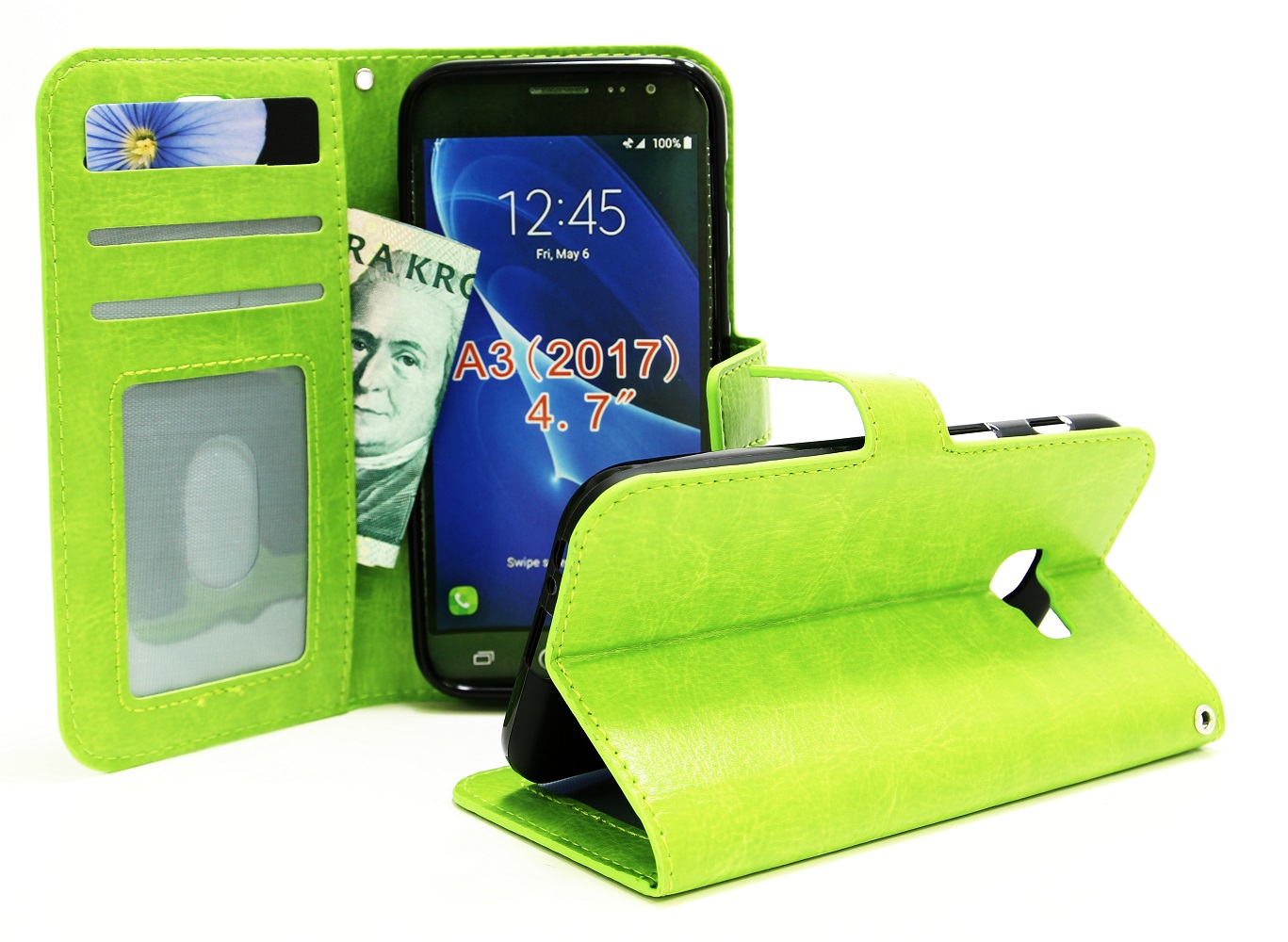 Crazy Horse Lompakko Samsung Galaxy A3 2017 (A320F)