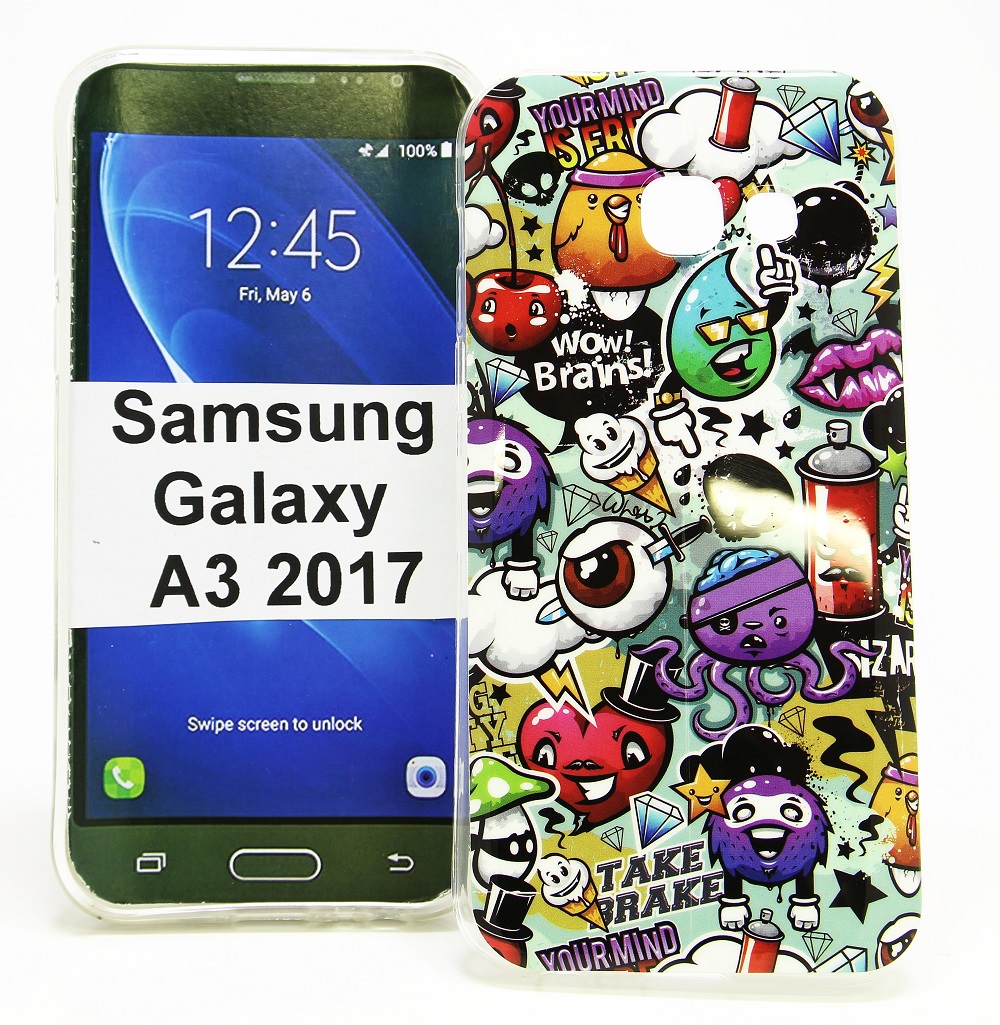 billigamobilskydd.se TPU-Designkotelo Samsung Galaxy A3 2017 (A320F)