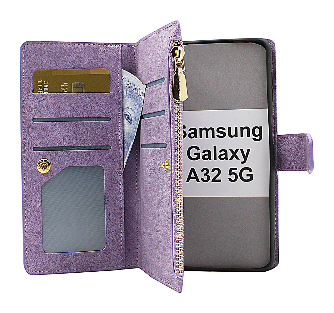 billigamobilskydd.se XL Standcase Luksuskotelo puhelimeen Samsung Galaxy A32 5G (SM-A326B)
