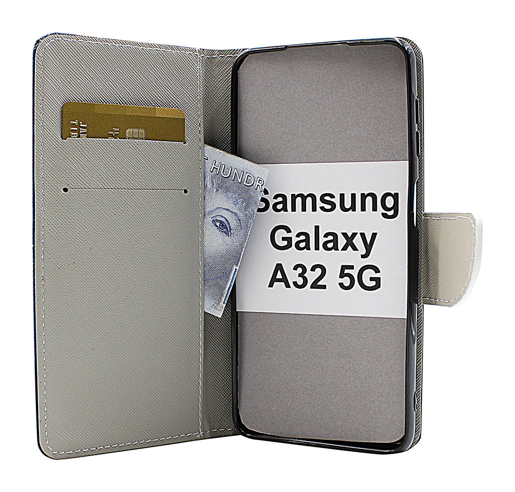 billigamobilskydd.se Kuviolompakko Samsung Galaxy A32 5G (A326B)