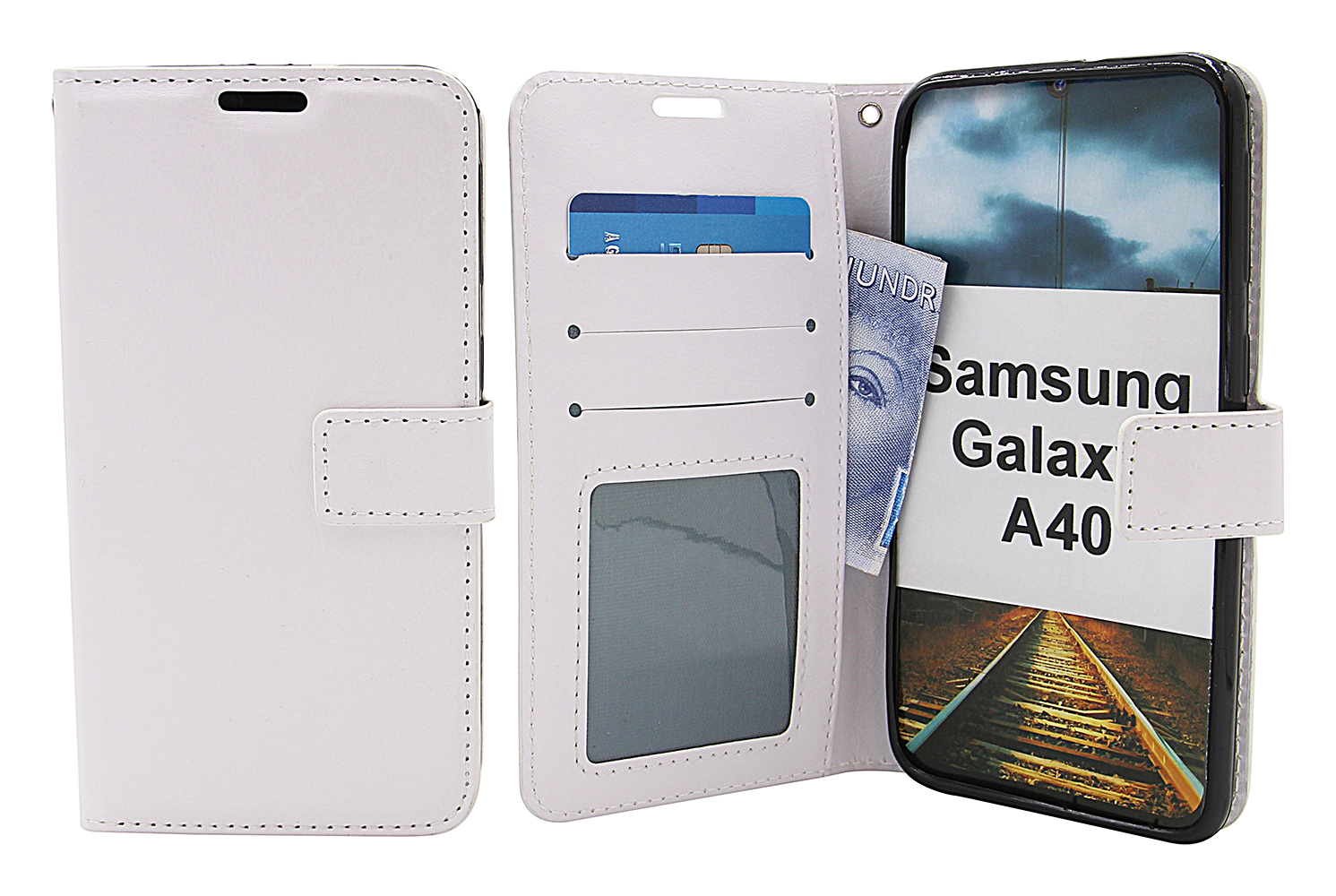 Crazy Horse Lompakko Samsung Galaxy A40 (A405FN/DS)