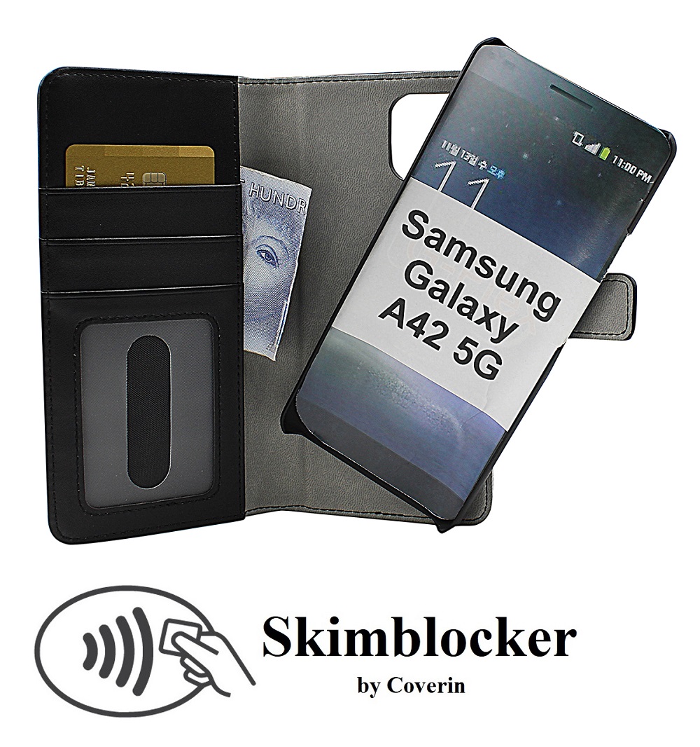 CoverIn Skimblocker Magneettikotelo Samsung Galaxy A42 5G