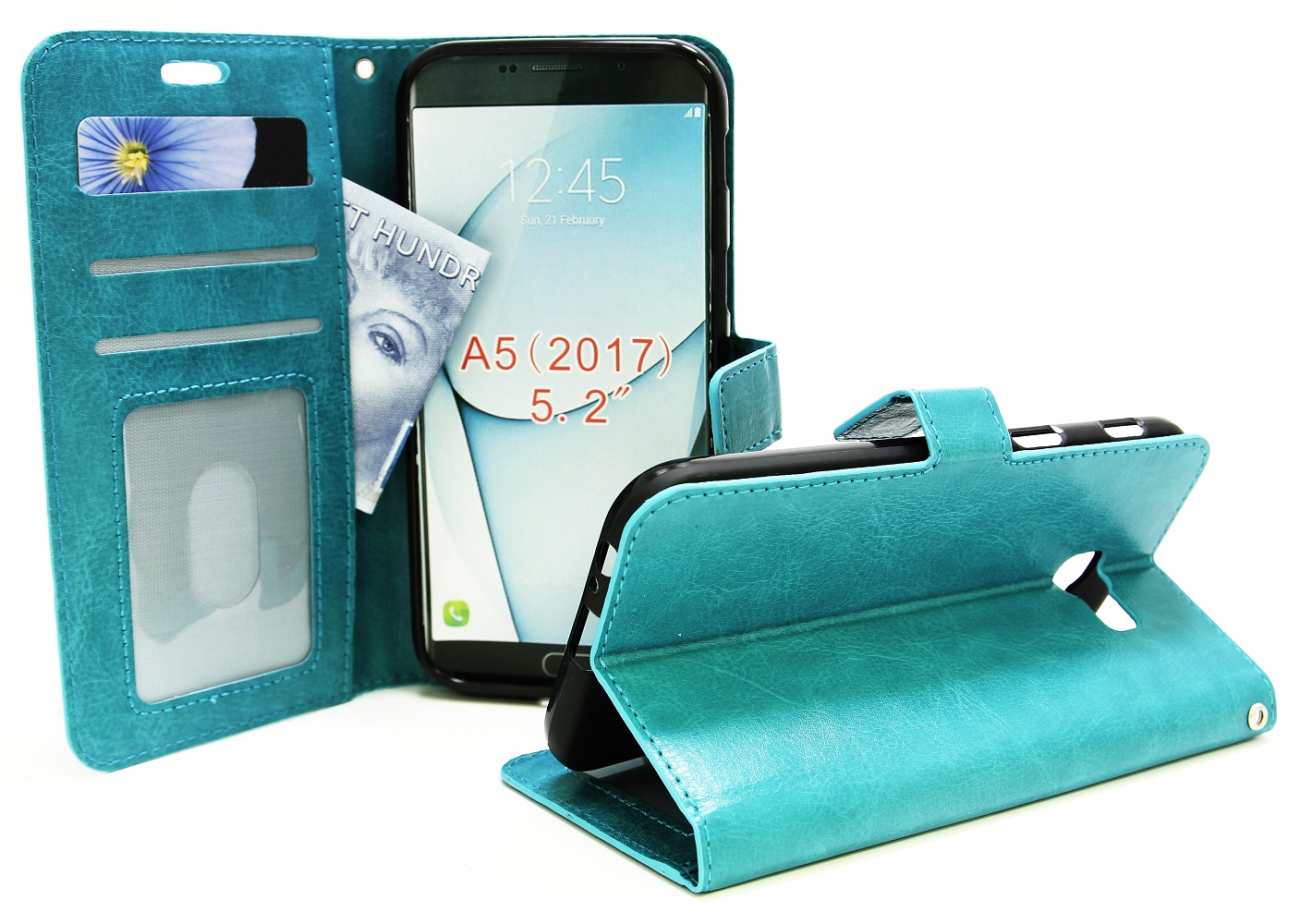 Crazy Horse Lompakko Samsung Galaxy A5 2017 (A520F)