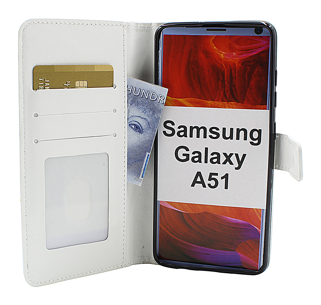 billigamobilskydd.se Kuviolompakko Samsung Galaxy A51 (A515F/DS)