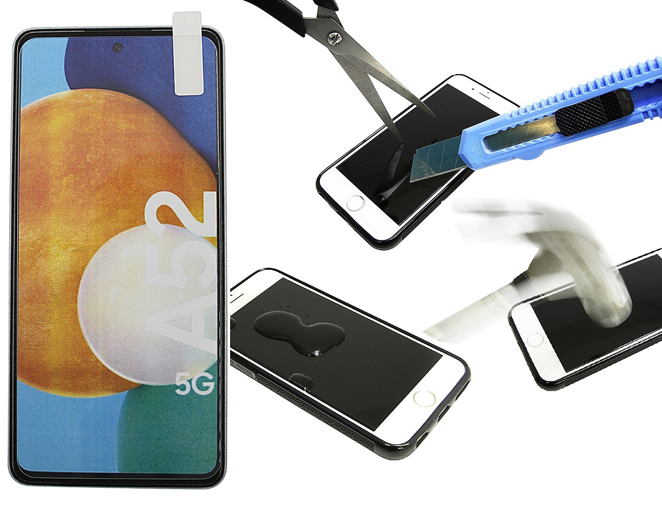 Näytönsuoja karkaistusta lasista Samsung Galaxy A52 / A52 5G / A52s 5G