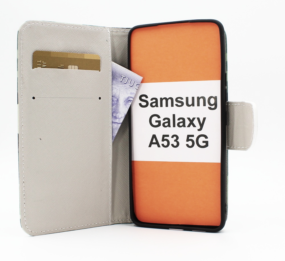 billigamobilskydd.se Kuviolompakko Samsung Galaxy A53 5G (A536B)