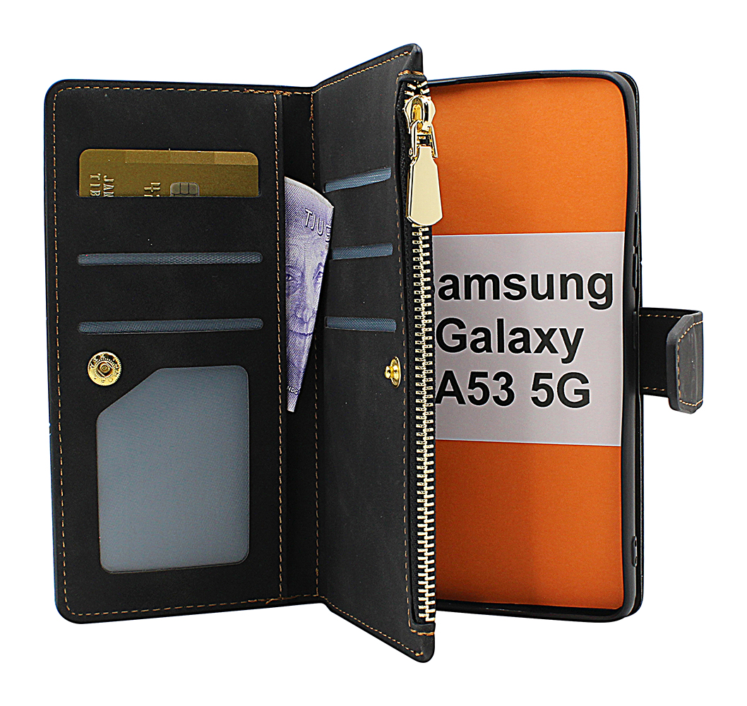 billigamobilskydd.se XL Standcase Luksuskotelo puhelimeen Samsung Galaxy A53 5G (A536B)