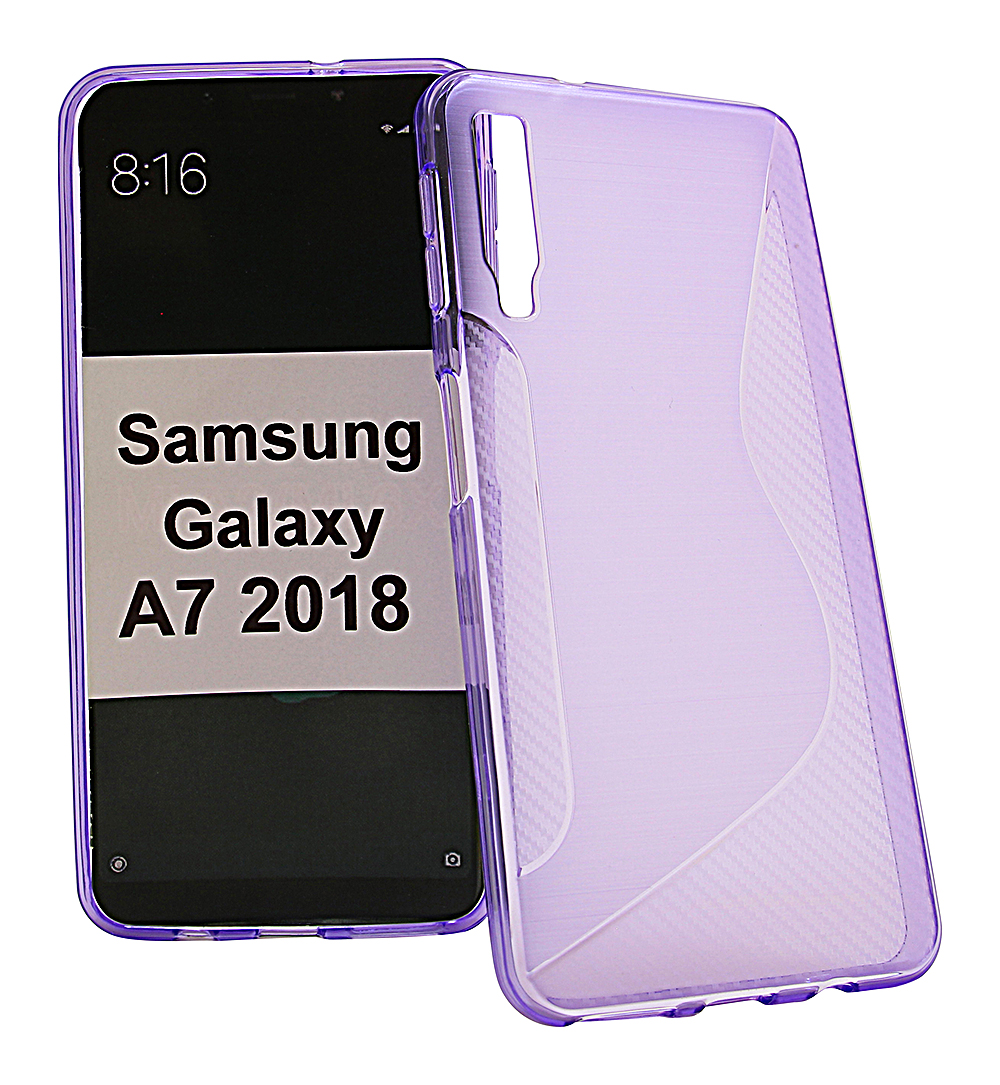 billigamobilskydd.se S-Line TPU-muovikotelo Samsung Galaxy A7 2018 (A750FN/DS)