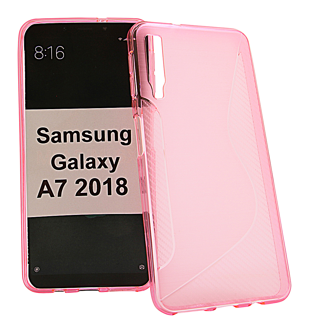 billigamobilskydd.se S-Line TPU-muovikotelo Samsung Galaxy A7 2018 (A750FN/DS)