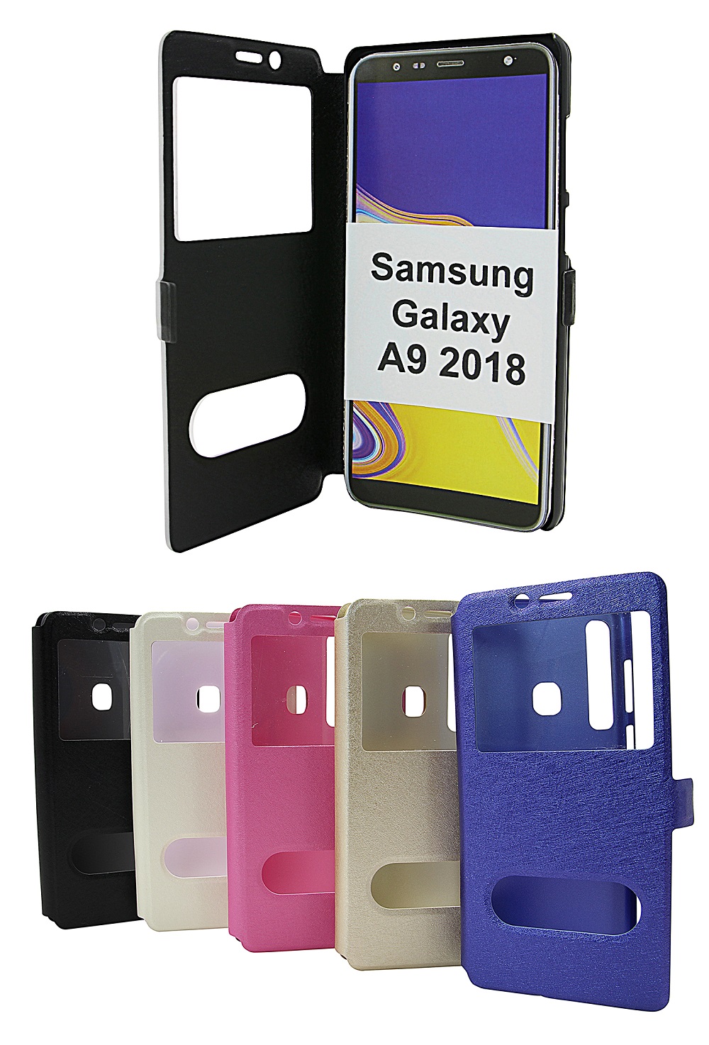 billigamobilskydd.se Flipcase Samsung Galaxy A9 2018 (A920F/DS)