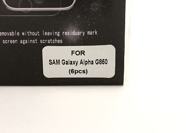 billigamobilskydd.se Kuuden kappaleen nytnsuojakalvopakett Samsung Galaxy Alpha (G850F)