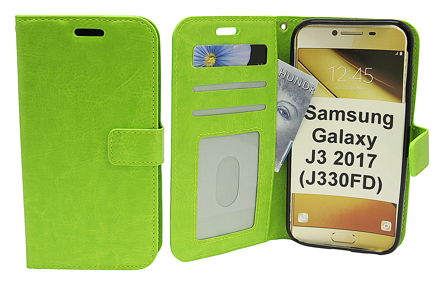 Crazy Horse Lompakko Samsung Galaxy J3 2017 (J330FD)