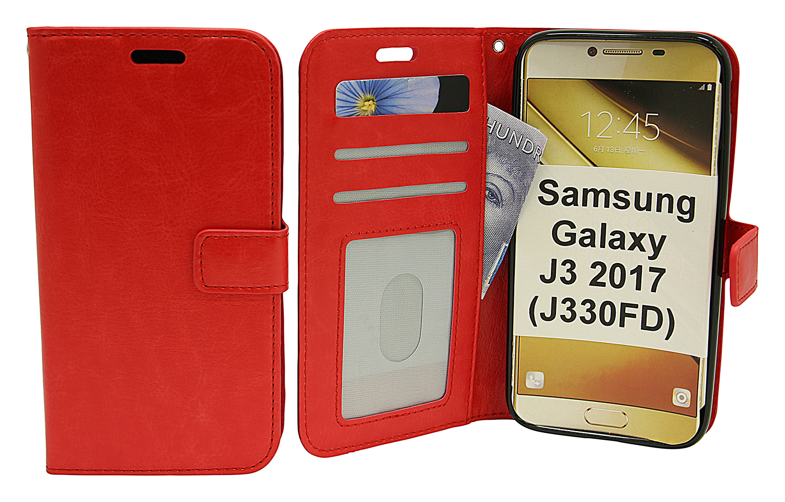 Crazy Horse Lompakko Samsung Galaxy J3 2017 (J330FD)