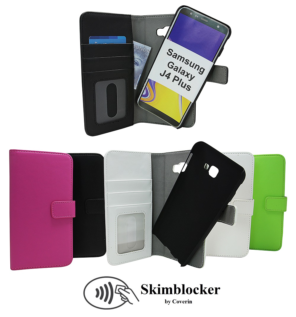 CoverIn Skimblocker Magneettikotelo Samsung Galaxy J4 Plus (J415FN/DS)