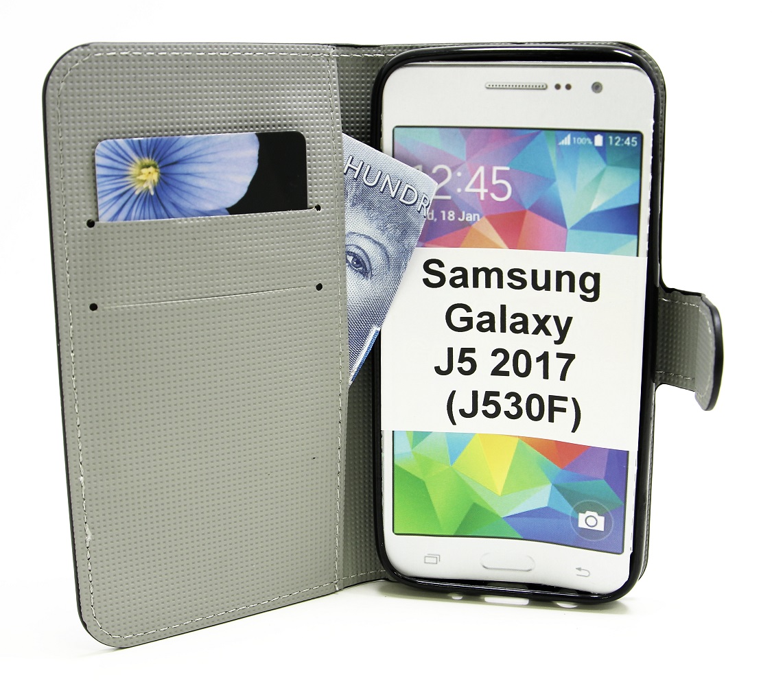 billigamobilskydd.se Kuviolompakko Samsung Galaxy J5 2017 (J530FD)