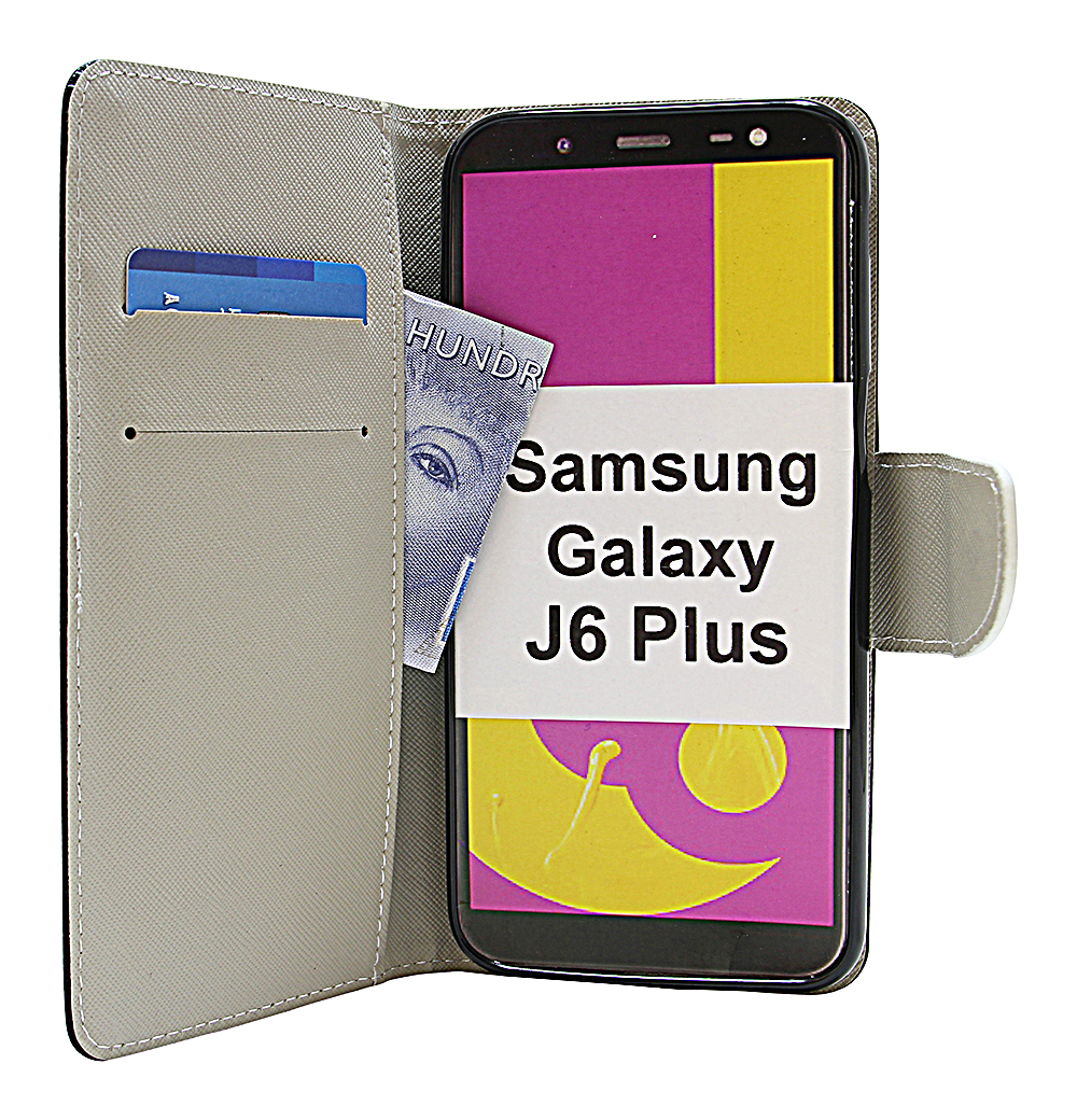 billigamobilskydd.se Kuviolompakko Samsung Galaxy J6 Plus (J610FN/DS)