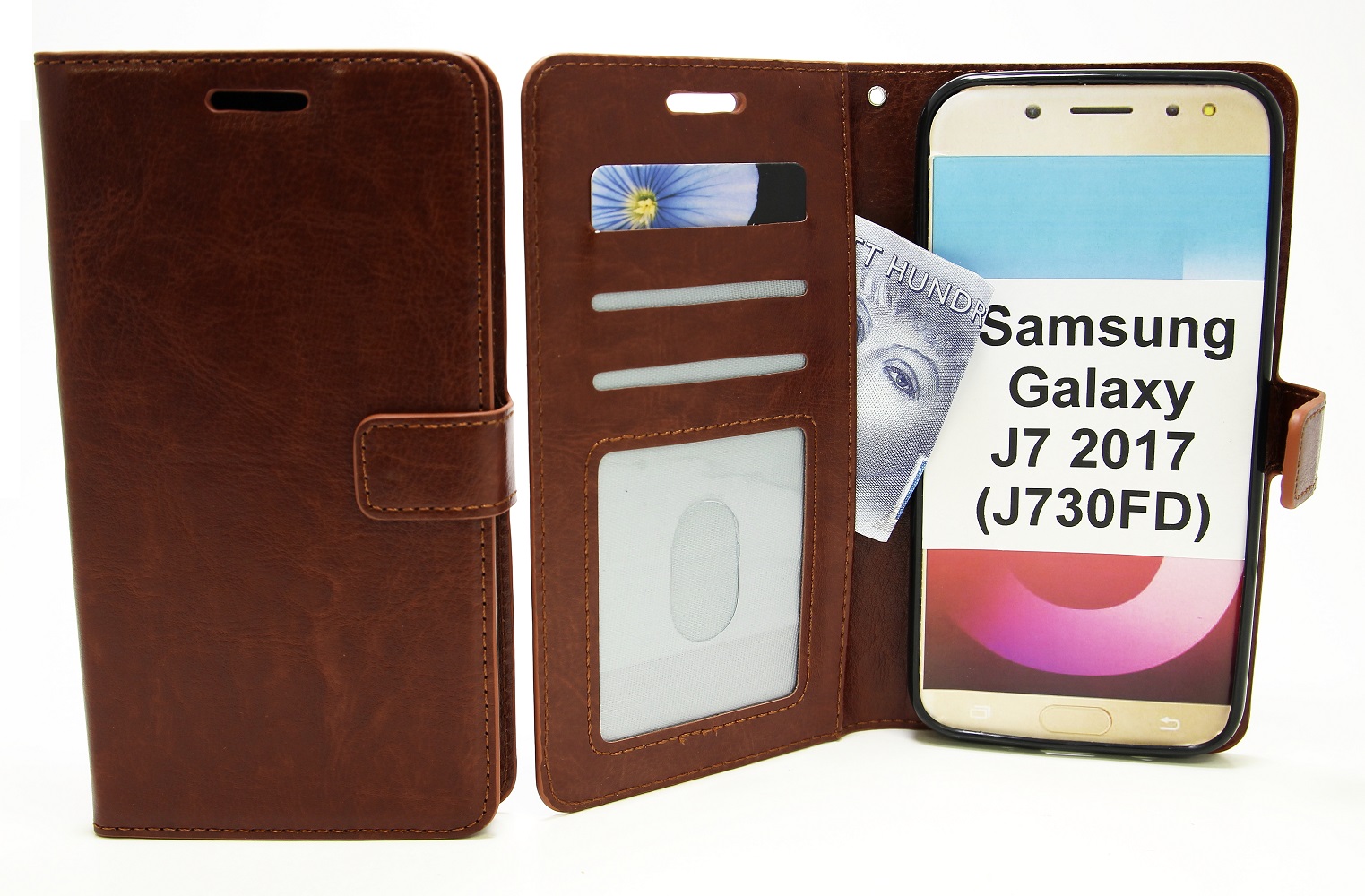 Crazy Horse Lompakko Samsung Galaxy J7 2017 (J730FD)