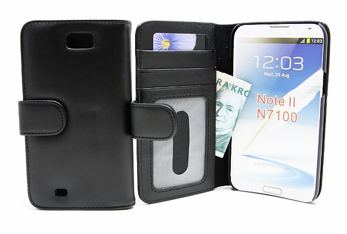 billigamobilskydd.se Lompakkokotelot Samsung Galaxy Note 2 (N7100)