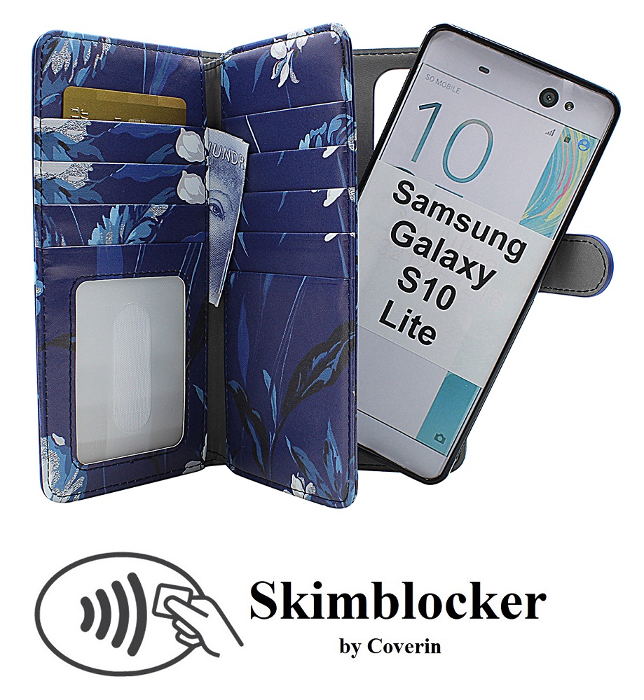 CoverIn Skimblocker XL Magnet Designwallet Samsung Galaxy S10 Lite (G770F)