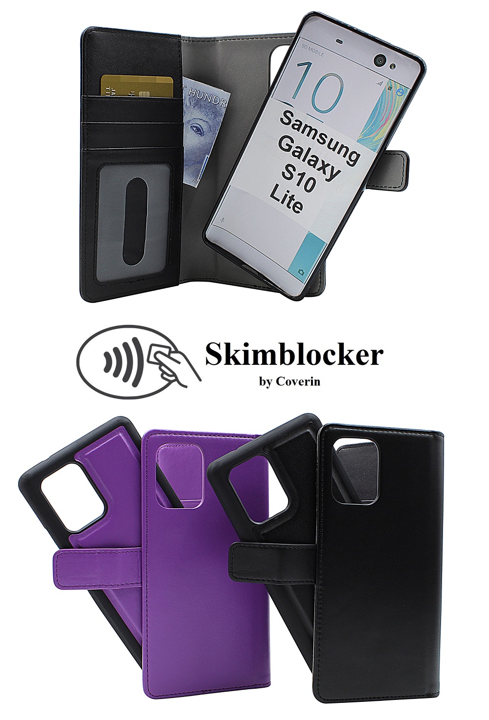 CoverIn Skimblocker Magneettikotelo Samsung Galaxy S10 Lite (G770F)