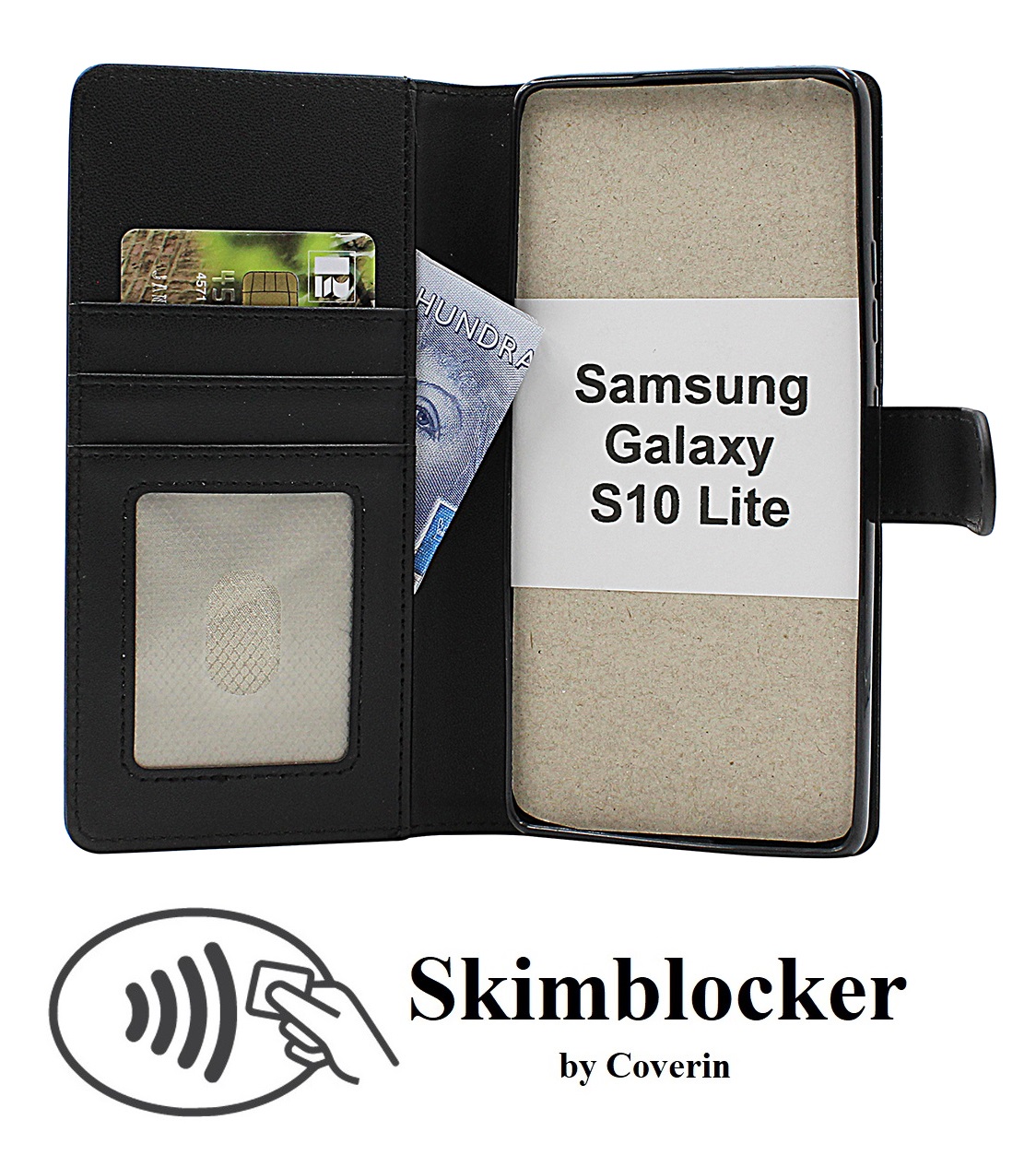 Skimblocker Samsung Galaxy S10 Lite Puhelimen Kuoret