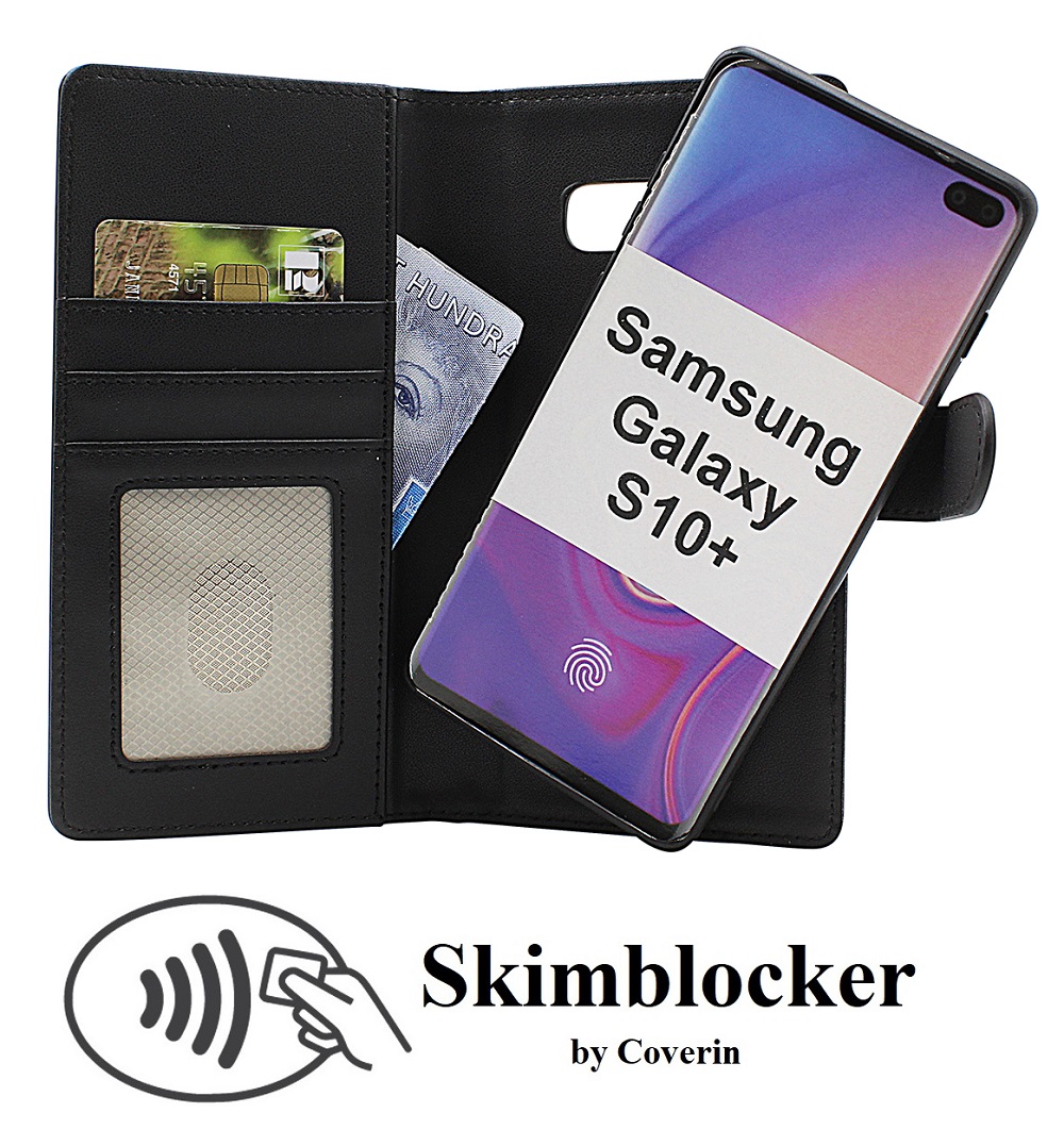 Skimblocker Samsung Galaxy S10 Plus Magneetti Puhelimen Kuoret