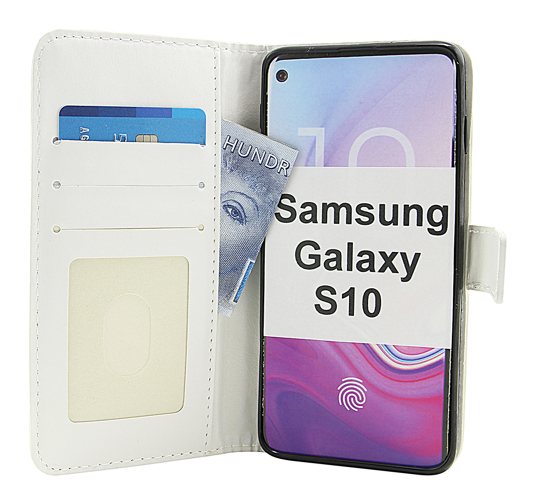billigamobilskydd.se Kuviolompakko Samsung Galaxy S10 (G973F)