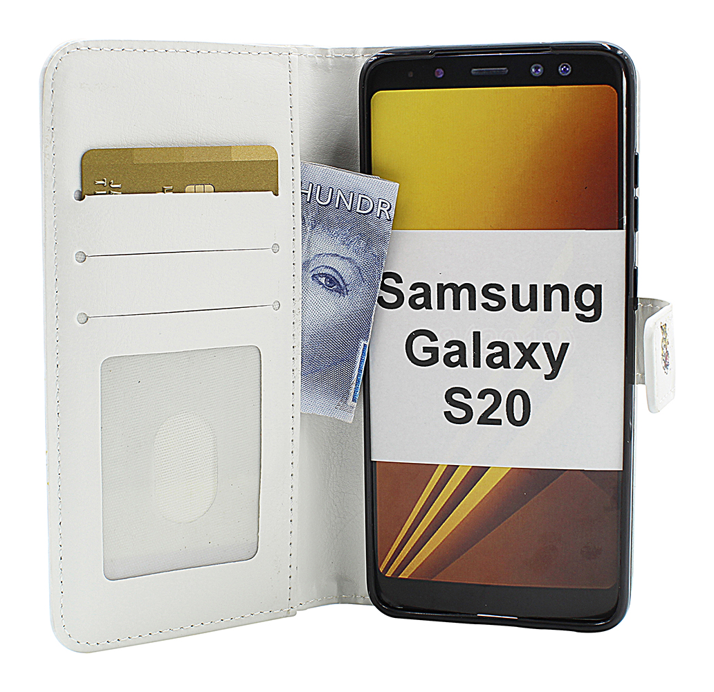 billigamobilskydd.se Kuviolompakko Samsung Galaxy S20 (G980F)