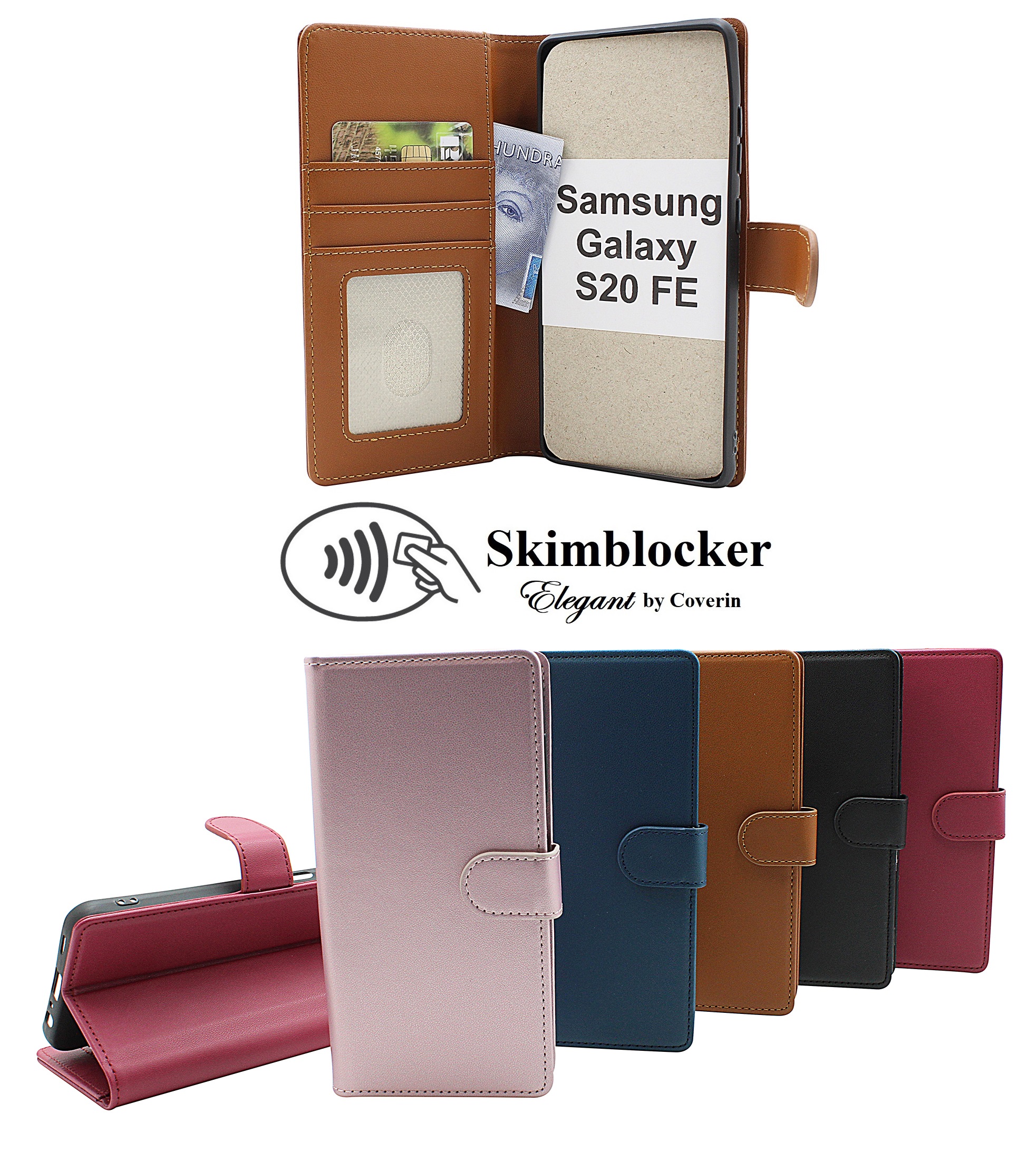 Skimblocker Samsung Galaxy S20 FE / S20 FE 5G Puhelimen Kuoret