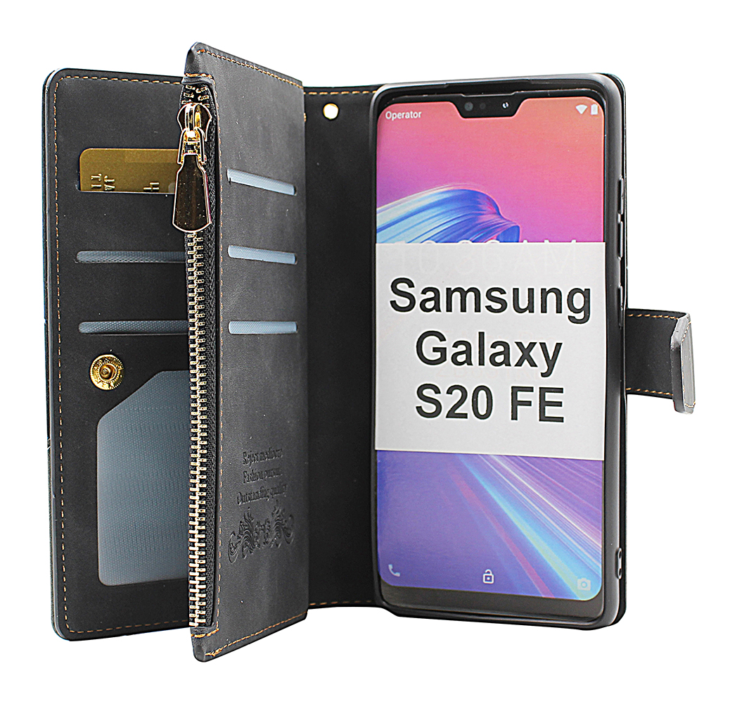 billigamobilskydd.se XL Standcase Luksuskotelo puhelimeen Samsung Galaxy S20 FE 5G (G780F / G781B)
