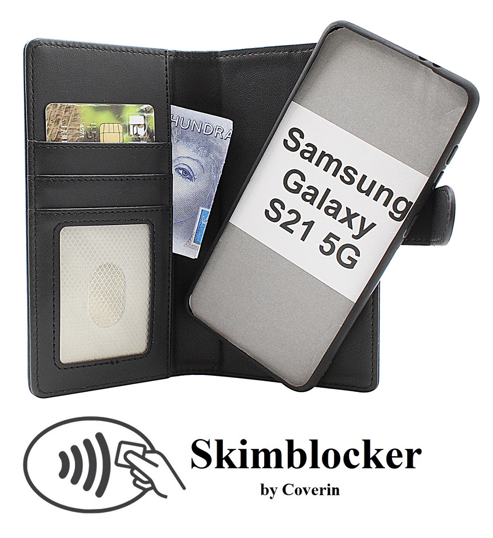 Skimblocker Samsung Galaxy S21 5G Magneetti Puhelimen Kuoret