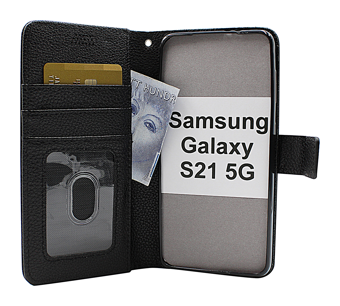 billigamobilskydd.se New Jalusta Lompakkokotelo Samsung Galaxy S21 5G (G991B)