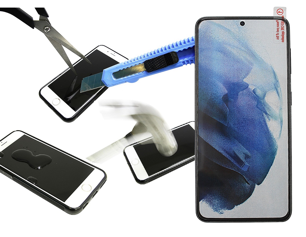 Näytönsuoja karkaistusta lasista Samsung Galaxy S21 Plus 5G (G996B)