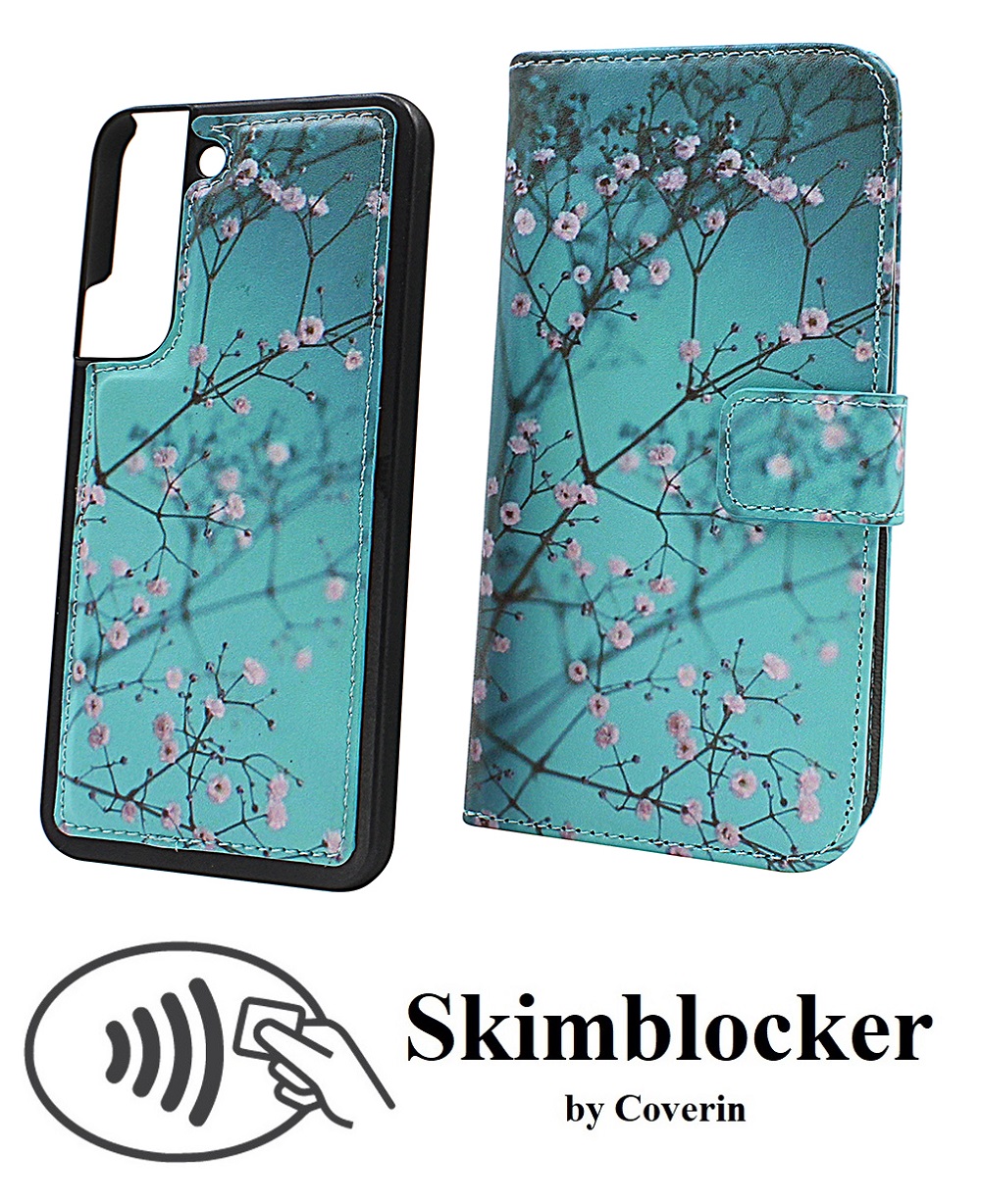 CoverIn Skimblocker Design Magneettilompakko Samsung Galaxy S22 5G
