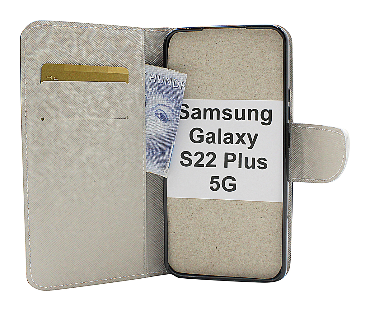 billigamobilskydd.se Kuviolompakko Samsung Galaxy S22 Plus 5G