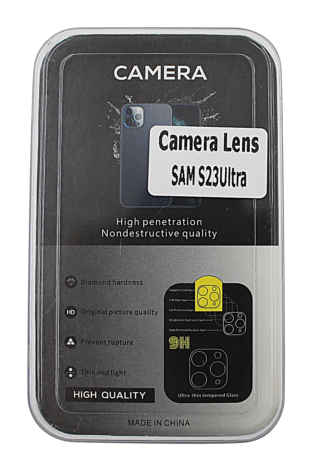 billigamobilskydd.se Tempered Camera Glass Samsung Galaxy S23 Ultra 5G