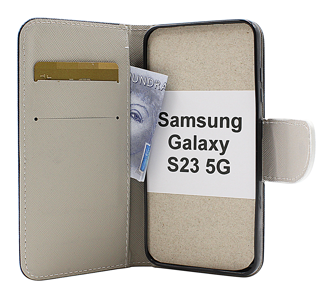 billigamobilskydd.se Kuviolompakko Samsung Galaxy S23 5G