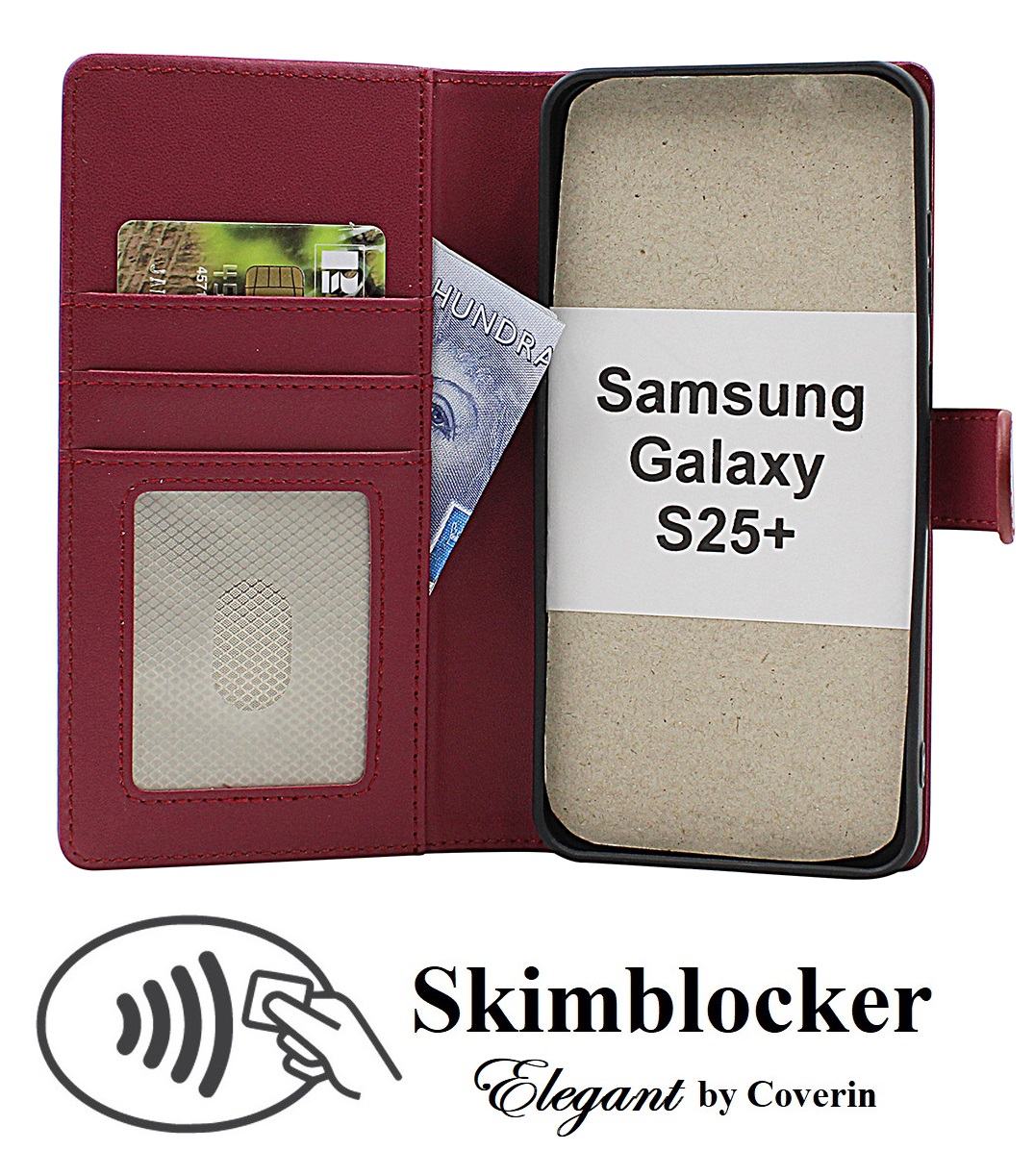 Skimblocker Samsung Galaxy S24+ / S25+ 5G Puhelimen Kuoret