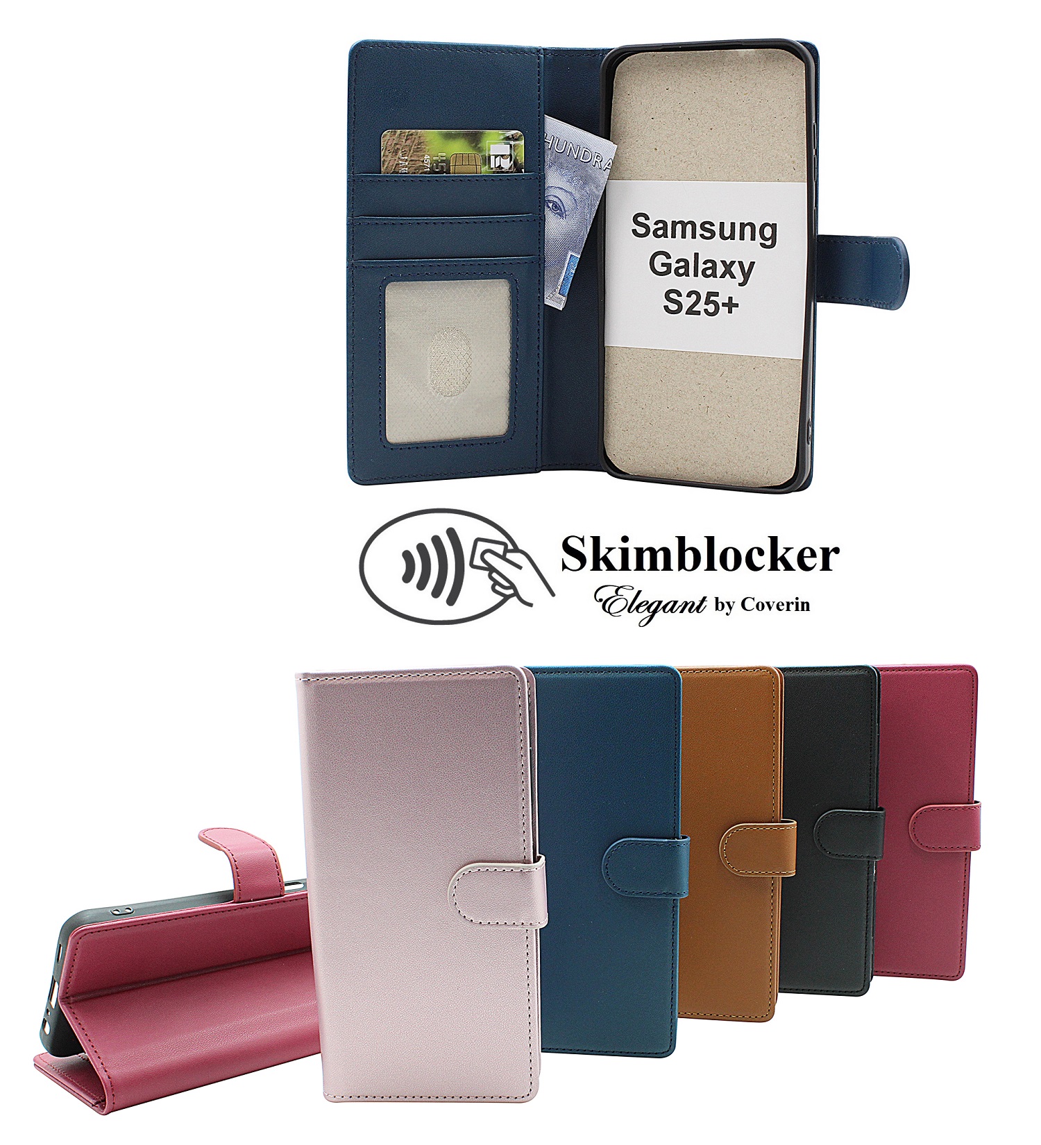 Skimblocker Samsung Galaxy S24+ / S25+ 5G Puhelimen Kuoret