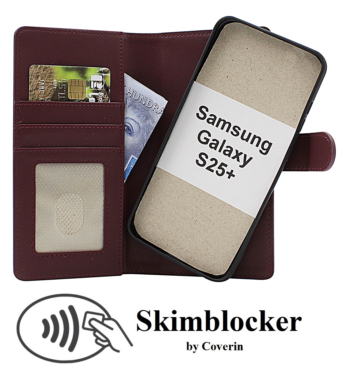 Skimblocker Samsung Galaxy S24+ / S25+ 5G Magneetti Puhelimen Kuoret