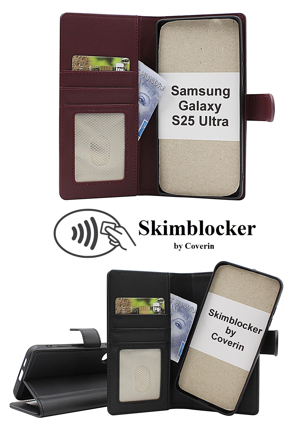 Skimblocker Samsung Galaxy S25 Ultra Magneetti Puhelimen Kuoret