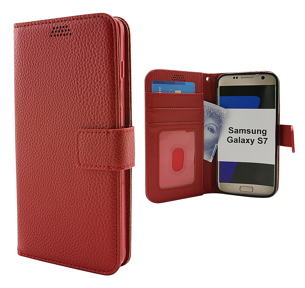 billigamobilskydd.se New Jalusta Lompakkokotelo Samsung Galaxy S7 (G930F)