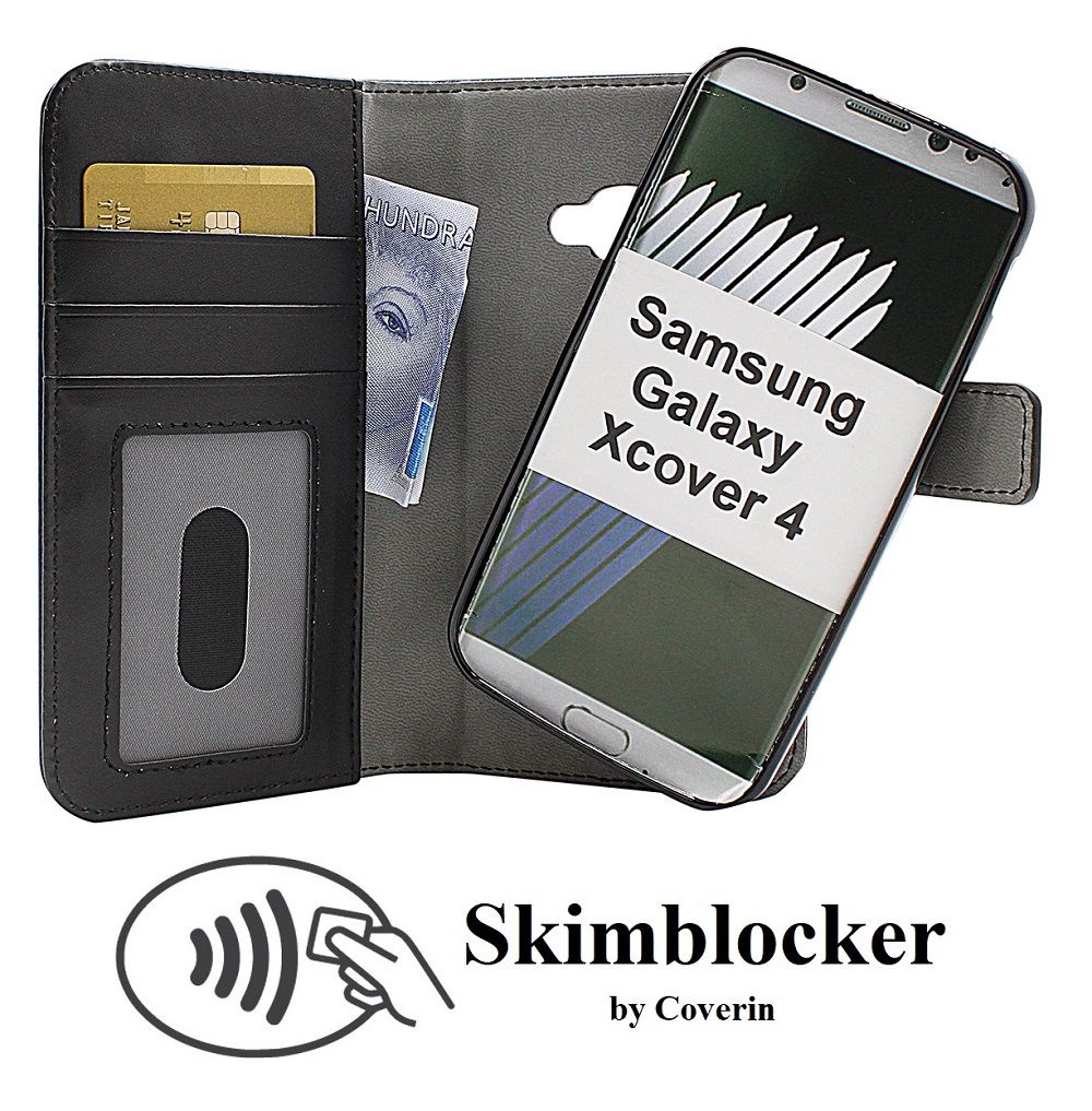 CoverIn Skimblocker Magneettikotelo Samsung Galaxy Xcover 4 (G390F)F)