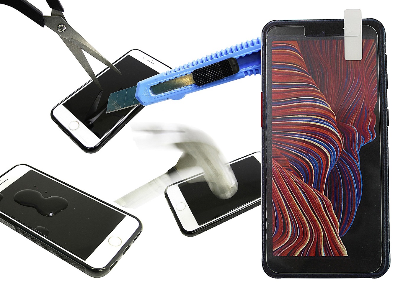 Näytönsuoja karkaistusta lasista Samsung Galaxy Xcover 5 (G525F)