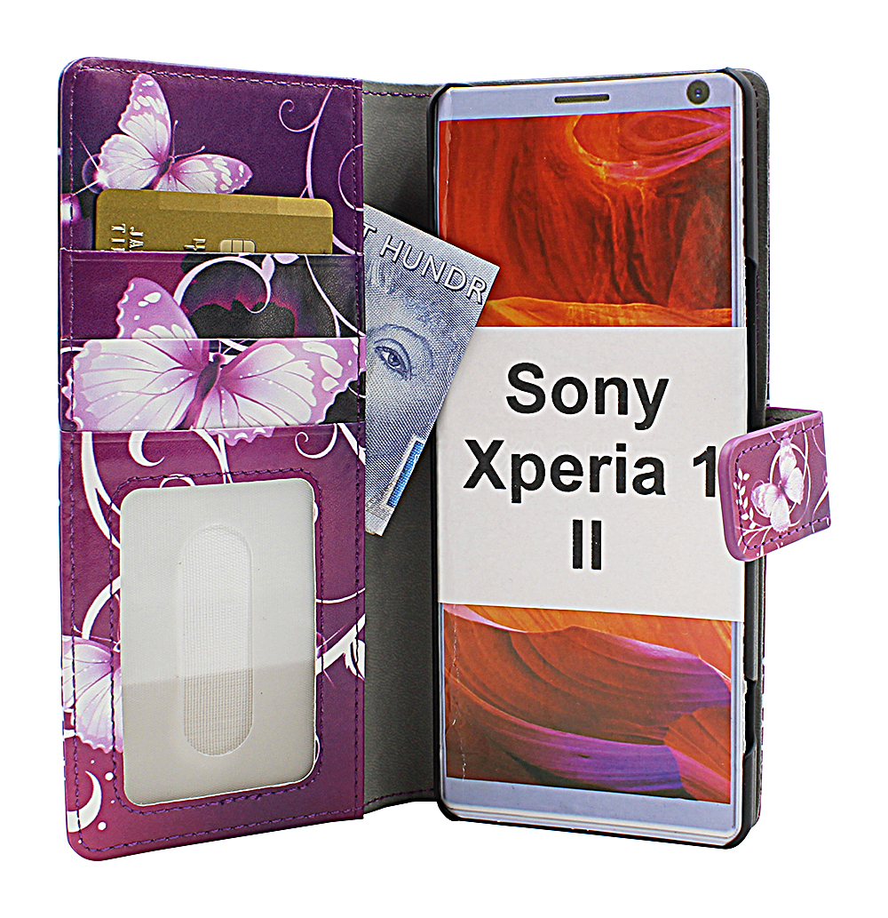 CoverIn Skimblocker Design Magneettilompakko Sony Xperia 1 II (XQ-AT51)